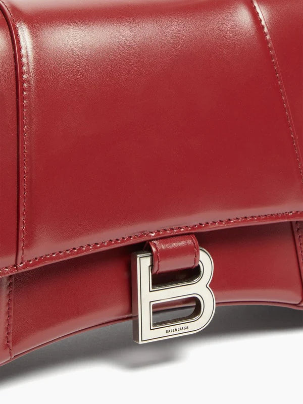 Bolso de cuero con asa superior Hourglass